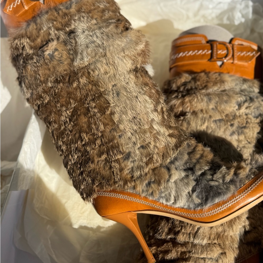Christian Dior Rabbit Fur Boots